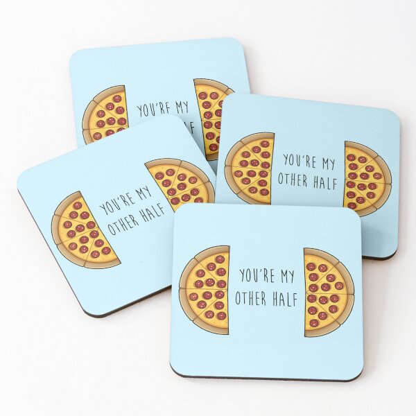 Item preview, You're My Other Half (Pizza) designed and sold by lulubeeart.
