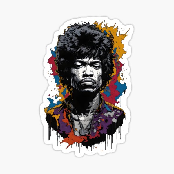 Artikel-Vorschau von Jimi Hendrix-Bild, designt und verkauft von Abyssus-art.