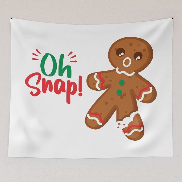 Item preview, Gingerbread Man Oh Snap! Snapped Leg Funny Christmas  designed and sold by messy-nessie.
