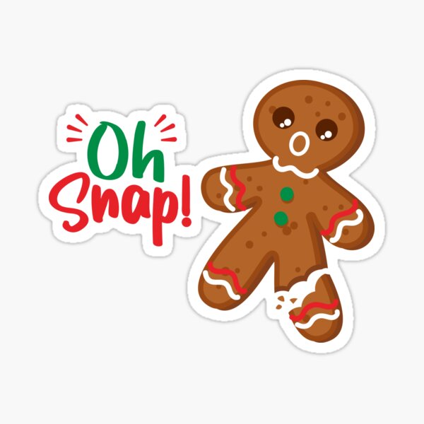 Item preview, Gingerbread Man Oh Snap! Snapped Leg Funny Christmas  designed and sold by messy-nessie.