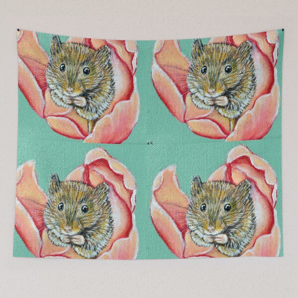 Item preview, Mouse in a Tulip Painting designed and sold by Art by Kirsten Sneath.
