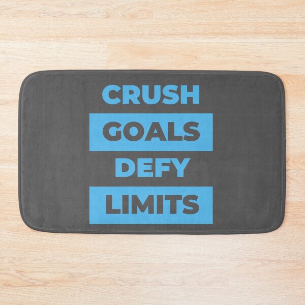 Item preview, Crush Goals and Defy Limits, Motivational Quote designed and sold by Hot Mess Press.
