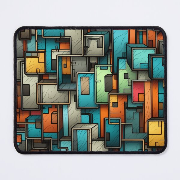 Item preview, abstract rectangles of all colors designed and sold by DanieWoods.