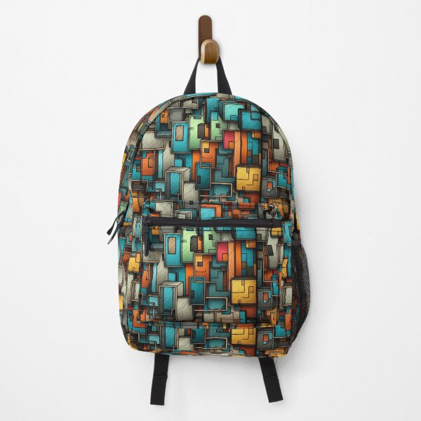 Item preview, abstract rectangles of all colors designed and sold by DanieWoods.