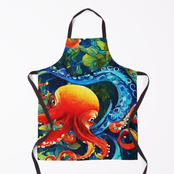 Item preview, Orange Red Octopus designed and sold by gillys.