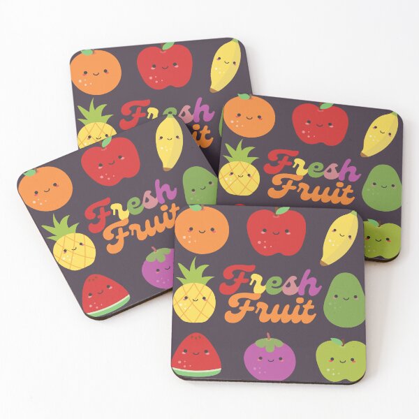 Item preview, Happy Kawaii Fruit Shirt Cute Apple Banana Orange Watermelon Grape designed and sold by NearlyNow.