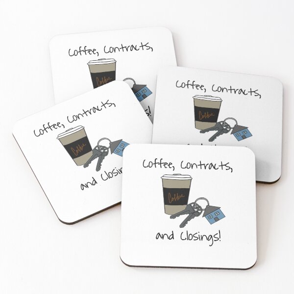 Item preview, Coffee, Contracts, and Closing - Real Estate designed and sold by akantorcik.