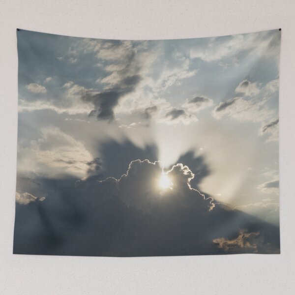 Item preview, Amazing Skyscape - Turbulent Sky Sunburst and the Coolest Cloud Shadows designed and sold by Georgia Mizuleva.