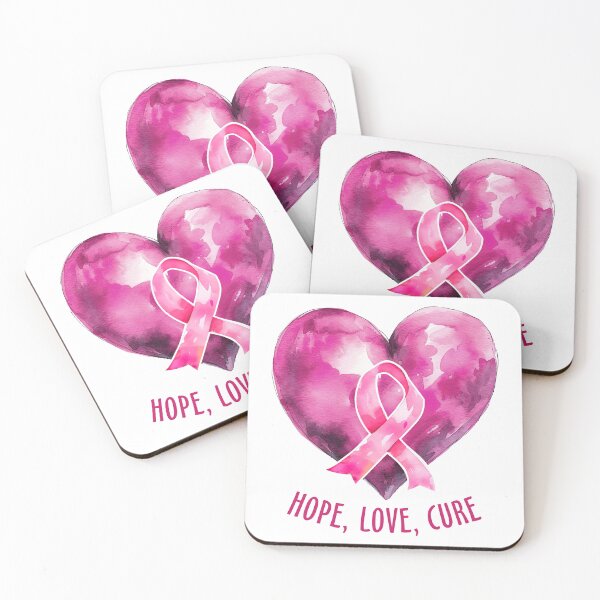 Item preview, Celebrating Strength: "HOPE, LOVE, CURE" Breast Cancer Awareness | Cute Motivational, Cancer Support, Breast Cancer Ribbon, Breast Cancer Month designed and sold by Ali Doodles.