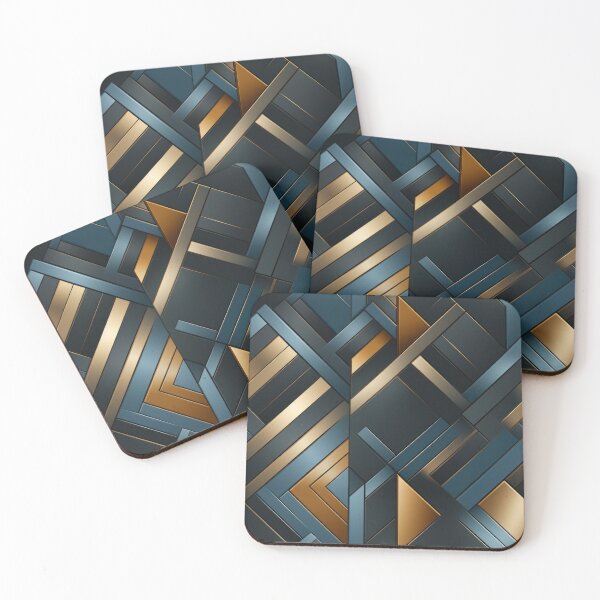 Item preview, Abstract Geometric Metalic Style  designed and sold by PaTToStudio.