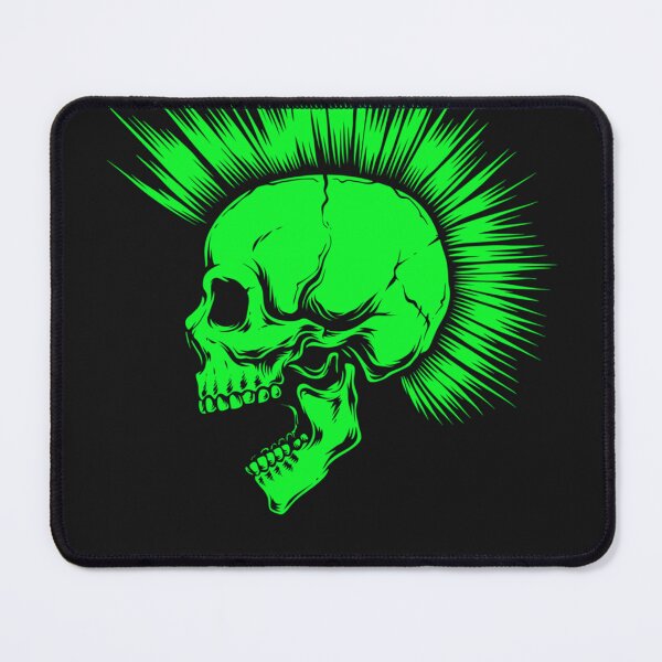 Item preview, Fluo Green Punk Skull with Mohawk  designed and sold by RichardWersing5.