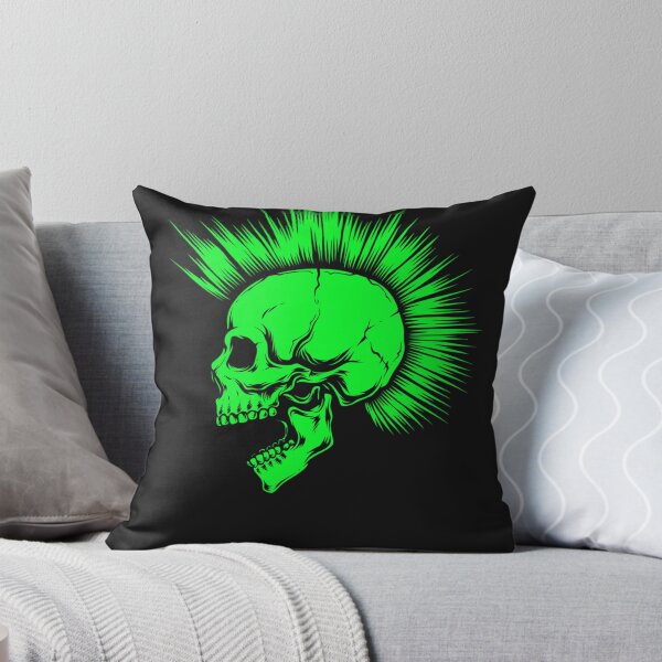 Item preview, Fluo Green Punk Skull with Mohawk  designed and sold by RichardWersing5.