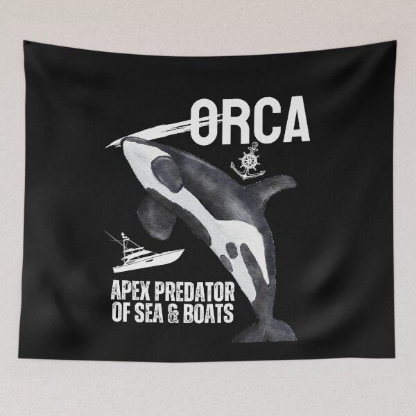 Item preview, Orca Apex Predator of Sea & Boats Design designed and sold by EarthArtDesigns.