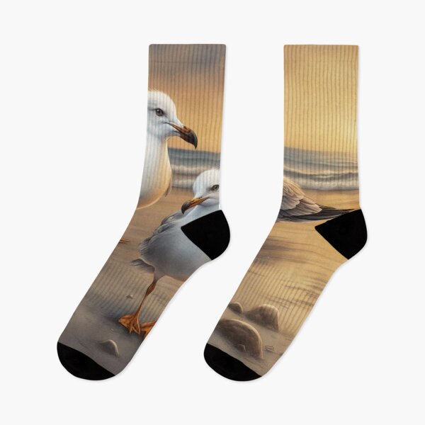 Item preview, Young Seagulls Playing at the Beach designed and sold by purplesensation.