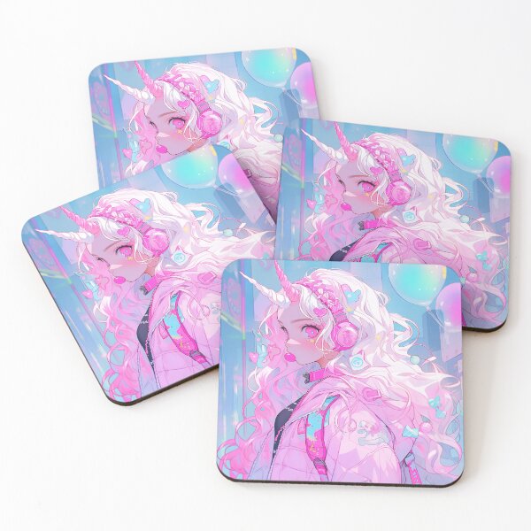 Item preview, Cute Pink Harajuku Party Anime Girl designed and sold by bubblegoth.