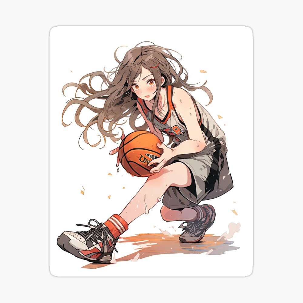 Jenna performing basketball drills - Anime Waifu