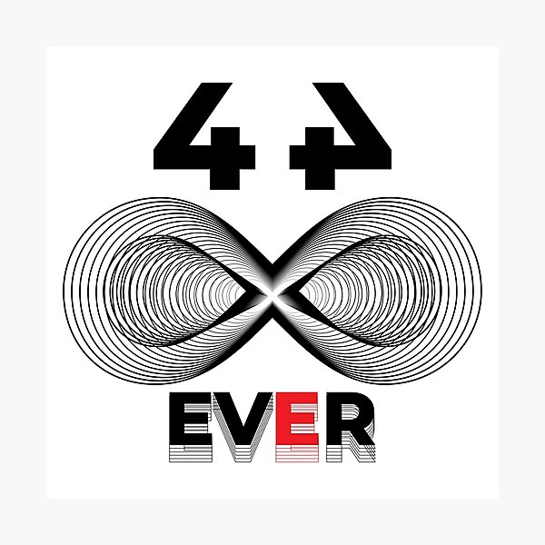 Artikelvorschau, Minimalistisches Poster 4EVER Musterdesign entworfen und verkauft von Patterns4Babies.