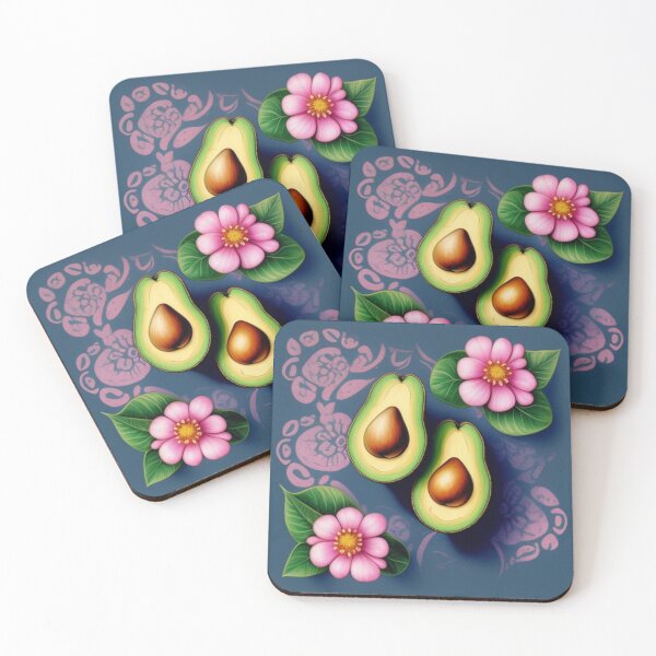 Item preview, Avacado floral design  designed and sold by Roxburylane.