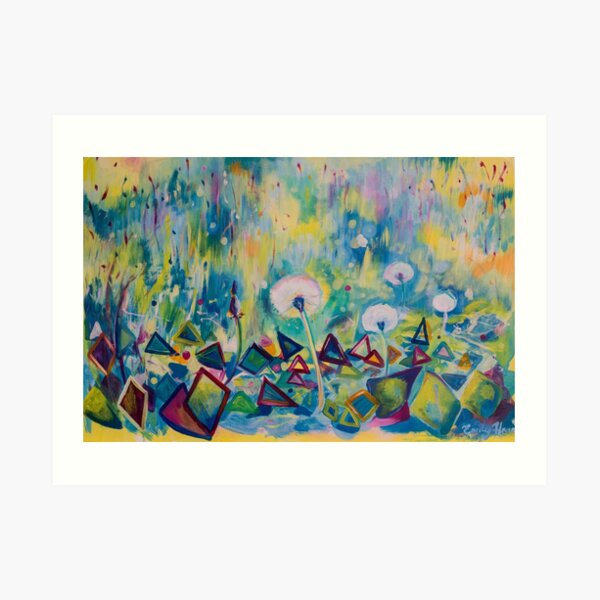 Dandelions Abstract Patterns Art Print