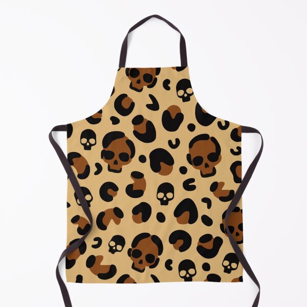 Item preview, creepy halloween leopard skull brown designed and sold by Gossip Rag.