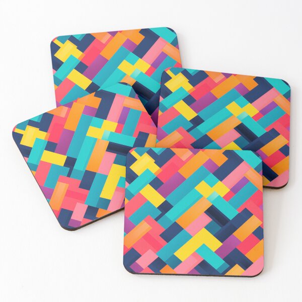 Item preview, colorful vivid random block pattern  designed and sold by DanieWoods.