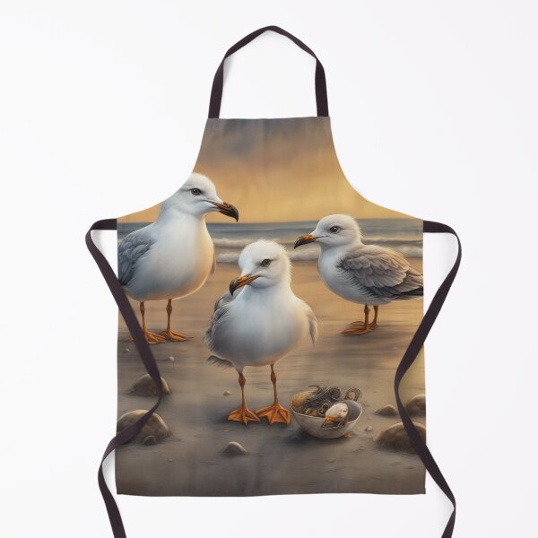 Item preview, Young Seagulls Playing at the Beach designed and sold by purplesensation.
