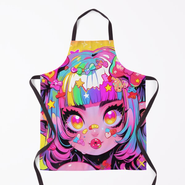Item preview, Bright Pink Harajuku Kissing Lips Anime Girl designed and sold by bubblegoth.