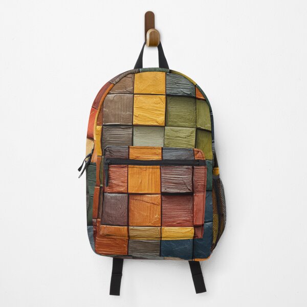 Item preview, colorful wooden block ends pattern designed and sold by DanieWoods.