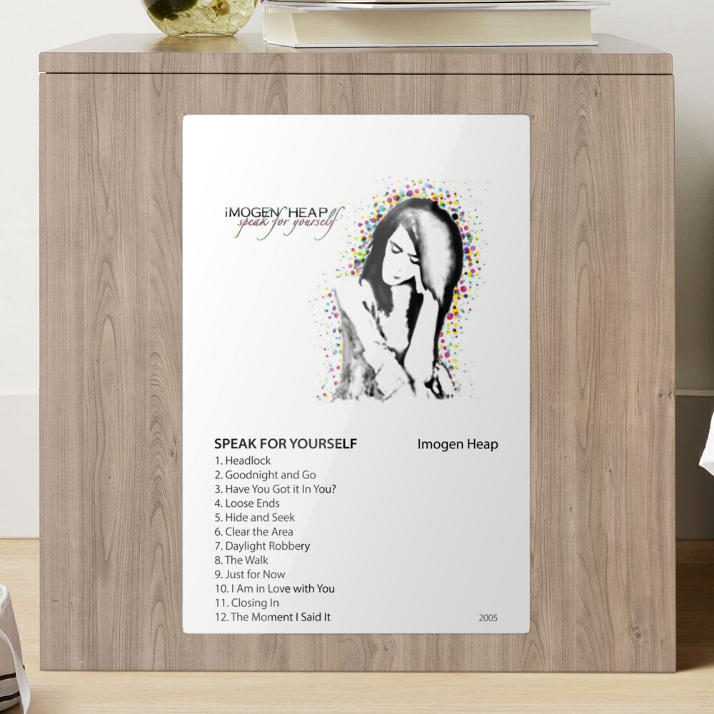 Imogen Heap - Speak For Yourself Poster Sticker for Sale by GeeksTee