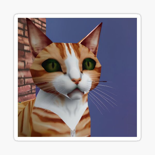 Cybercore Kitty Cat Sticker