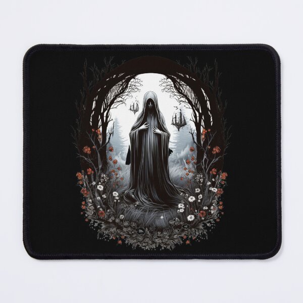 Item preview, Evil Ghost In The Forest Floral Ghost designed and sold by ArtFromBeyond.