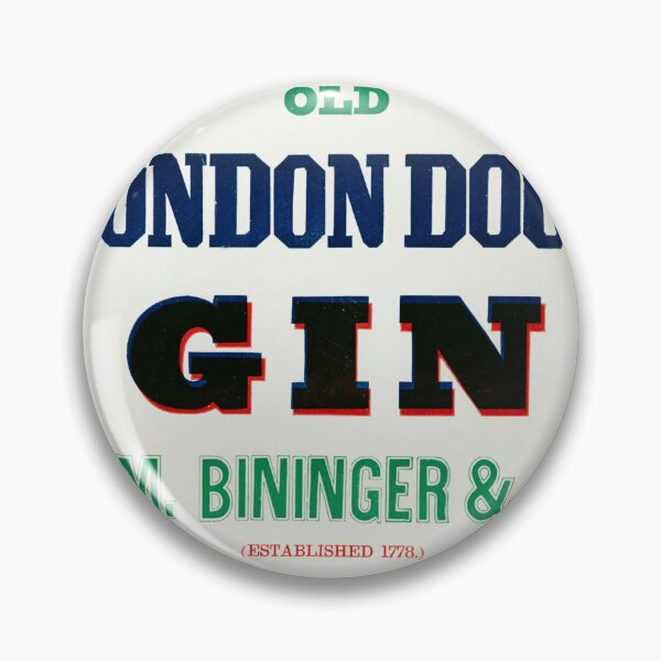 Item preview, STK501667A-Vintage ad for Bininger's old London dock gin designed and sold by StocktrekImages.