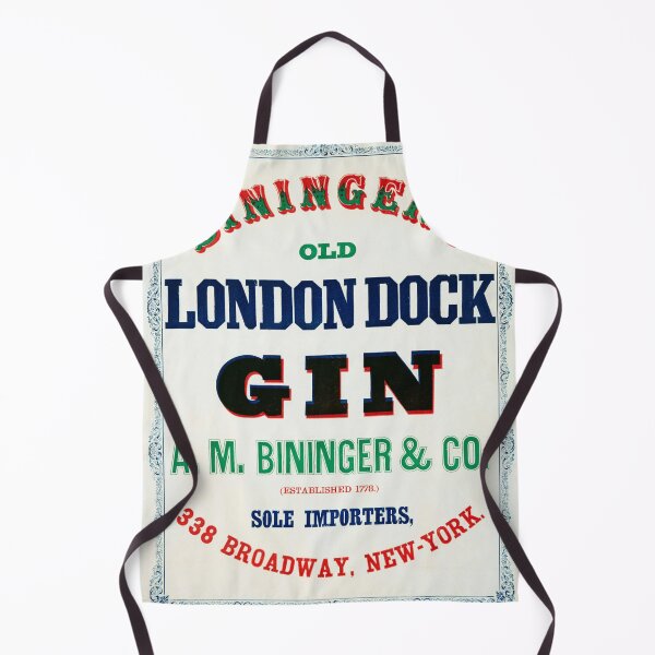 Item preview, STK501667A-Vintage ad for Bininger's old London dock gin designed and sold by StocktrekImages.