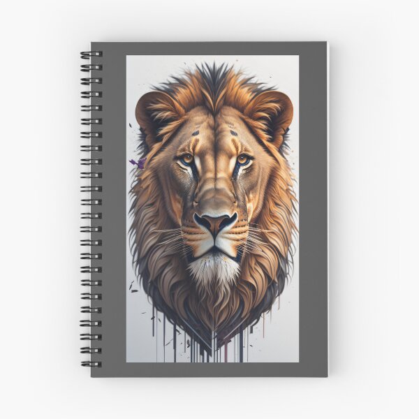 Aperçu de l'œuvre Lion graphique exceptionnel créée et vendue par ToonPix.