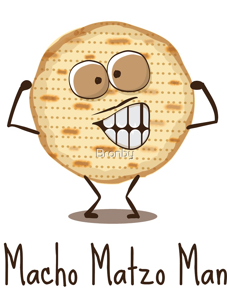 Macho Matzo Man Lustige Niedliche Passahfest Geschenke Kinder Kinder T Shirt Von Bronby Redbubble