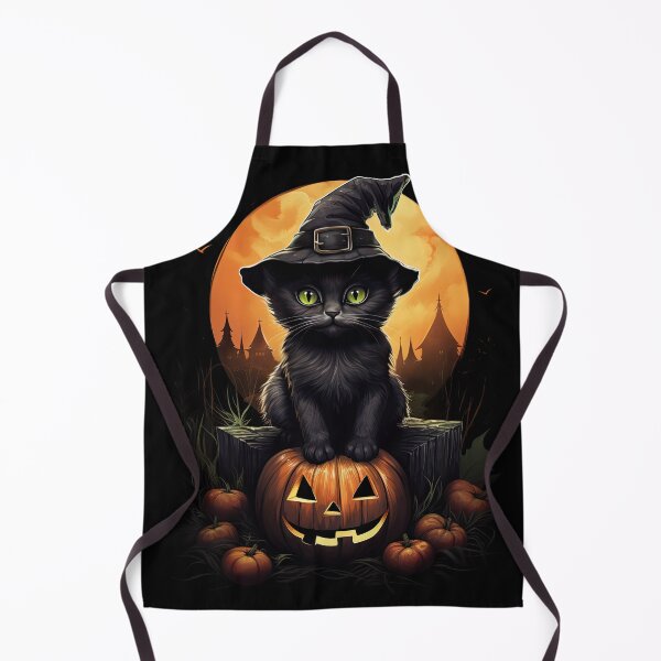 Item preview, a tiny black kitten sitting on a giant pumpkin designed and sold by eyestetix.