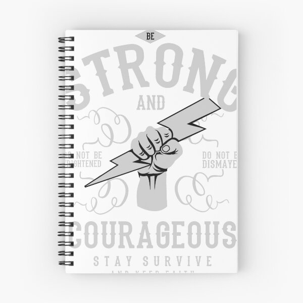 Item preview, Strong and courageous T-shirt designed and sold by Gabi Siebenhühner.