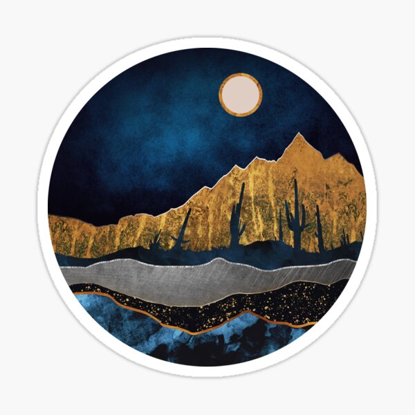 Item preview, Midnight Desert Moon designed and sold by spacefrogdesign.