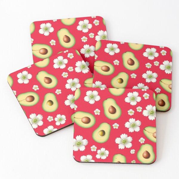 Item preview, Avacado floral in red designed and sold by Roxburylane.