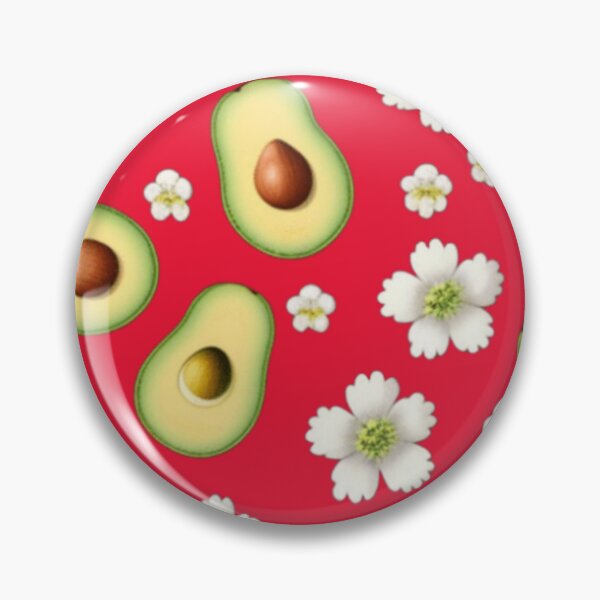 Item preview, Avacado floral in red designed and sold by Roxburylane.