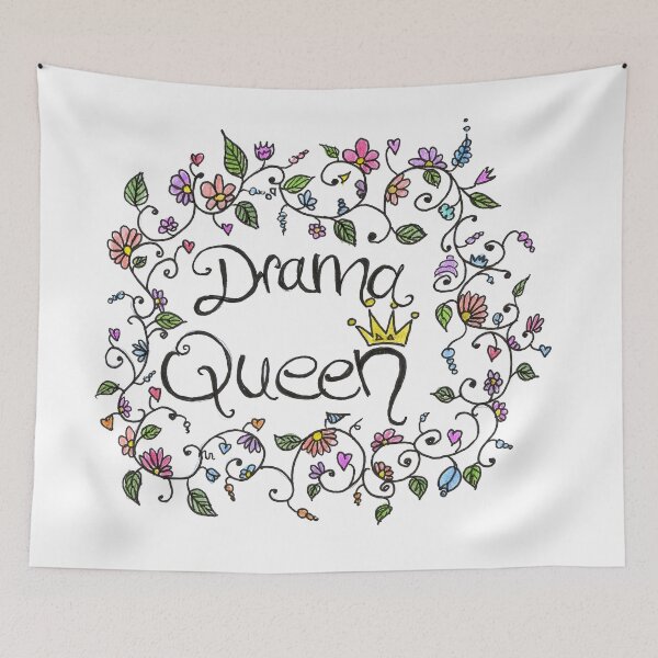 Item preview, Drama Queen Floral Woman Sister Quotes Gift designed and sold by HighArtDesigns.