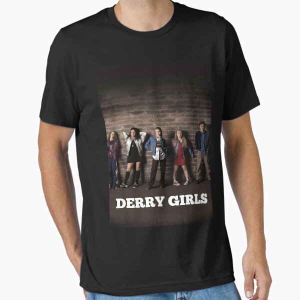 Vista previa del artículo con la obra «Hombres Mujeres Derry Niñas Hombres divertidos Fan», diseñado y vendido por ClothesGrapeCa.