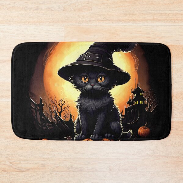 Item preview, a tiny black kitten sitting on a giant pumpkin 2 designed and sold by eyestetix.
