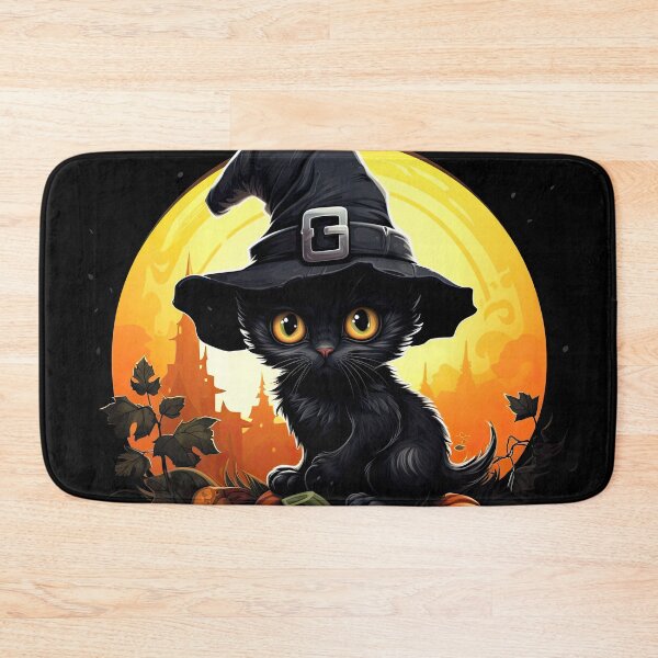 Item preview, a tiny black kitten sitting on a giant pumpkin 3 designed and sold by eyestetix.