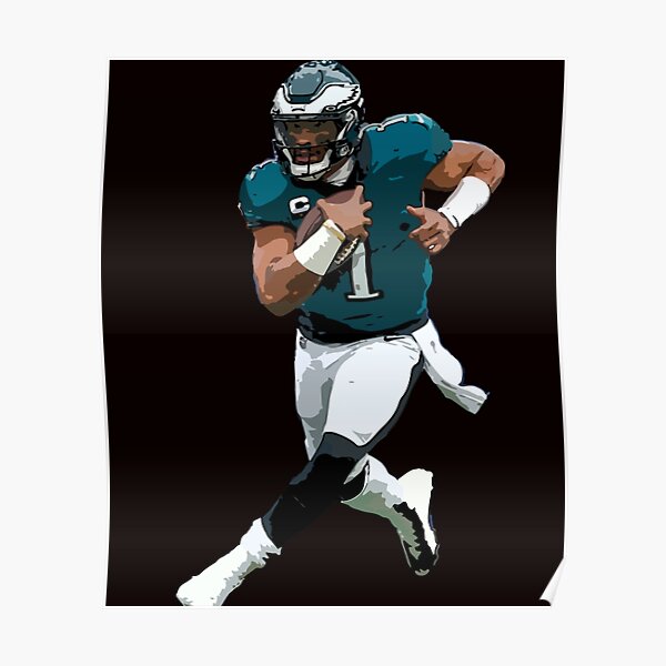 Jalen Hurts 102 Rushing Yards In The First Quarter Home Decor Poster Canvas  - REVER LAVIE