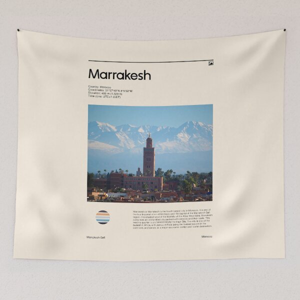 Item preview, Visit Marrakesh, Morocco (Travel poster) designed and sold by RabbitK.