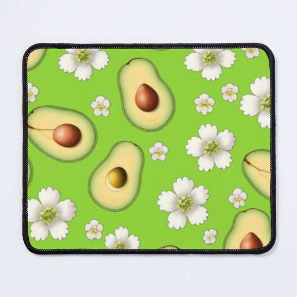 Item preview, Lime green Avacado halves and floral design  designed and sold by Roxburylane.