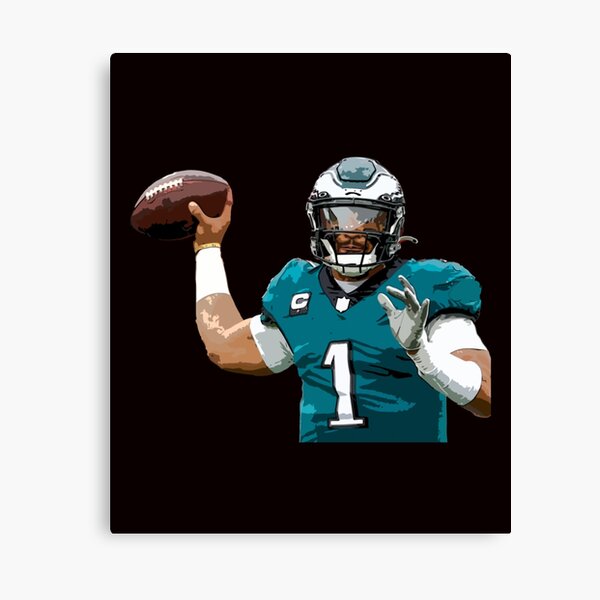 : SENRN Jalen Hurts Poster American Football Canvas