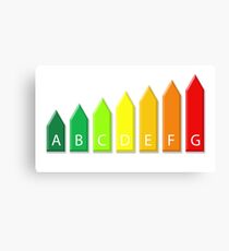 Energetic efficiency classes Canvas Print