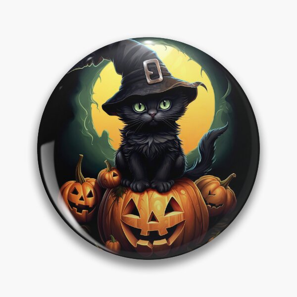 Item preview, a tiny black kitten sitting on a giant pumpkin 4 designed and sold by eyestetix.